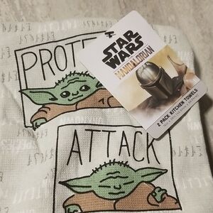 Star Wars Yoda Kitchen Towels  2 Pack